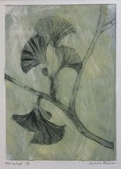  "Ginkgo" Dry point engraving ver. 1/3 